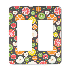 Apples & Oranges Rocker Style Light Switch Cover - Two Switch