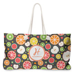 Apples & Oranges Large Tote Bag with Rope Handles (Personalized)