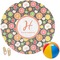 Apples & Oranges Round Beach Towel (Personalized)