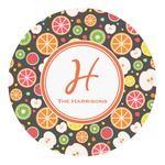 Apples & Oranges Round Decal - Large (Personalized)