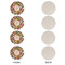 Apples & Oranges Round Linen Placemats - APPROVAL Set of 4 (single sided)