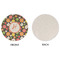 Apples & Oranges Round Linen Placemats - APPROVAL (single sided)