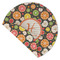 Apples & Oranges Round Linen Placemats - Front (folded corner double sided)