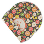 Apples & Oranges Round Linen Placemat - Double Sided (Personalized)