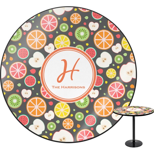 Custom Apples & Oranges Round Table - 30" (Personalized)