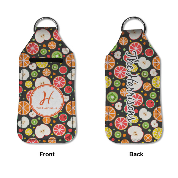 Apples & Oranges Sanitizer Holder Keychain - Large APPROVAL (Flat)