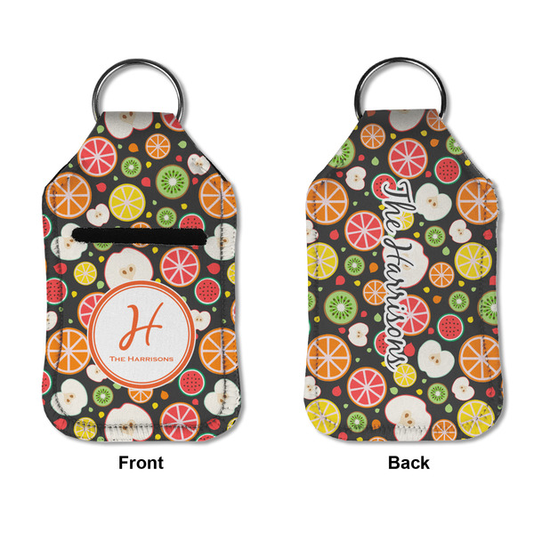 Apples & Oranges Sanitizer Holder Keychain - Small APPROVAL (Flat)