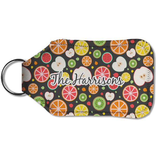 Apples & Oranges Sanitizer Holder Keychain - Small (Back)