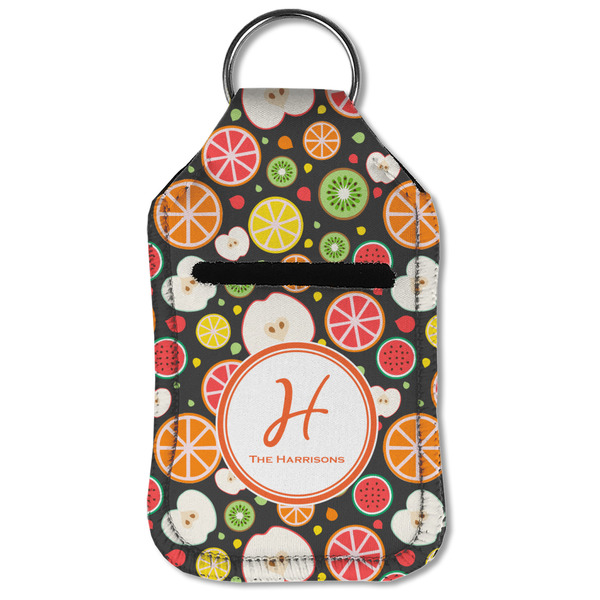 Apples & Oranges Sanitizer Holder Keychain - Small (Front Flat)