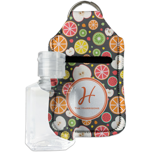 Custom Apples & Oranges Hand Sanitizer & Keychain Holder - Small (Personalized)