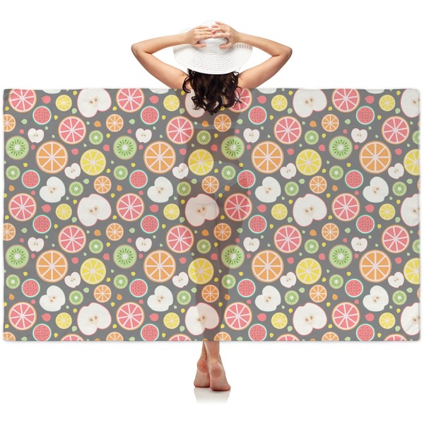 Custom Apples & Oranges Sheer Sarong