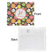 Apples & Oranges Security Blanket - Front & White Back View