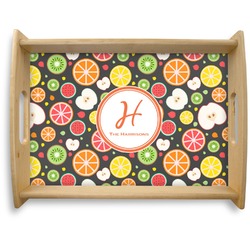Apples & Oranges Natural Wooden Tray - Large (Personalized)