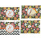 Apples & Oranges Set of Rectangular Appetizer / Dessert Plates