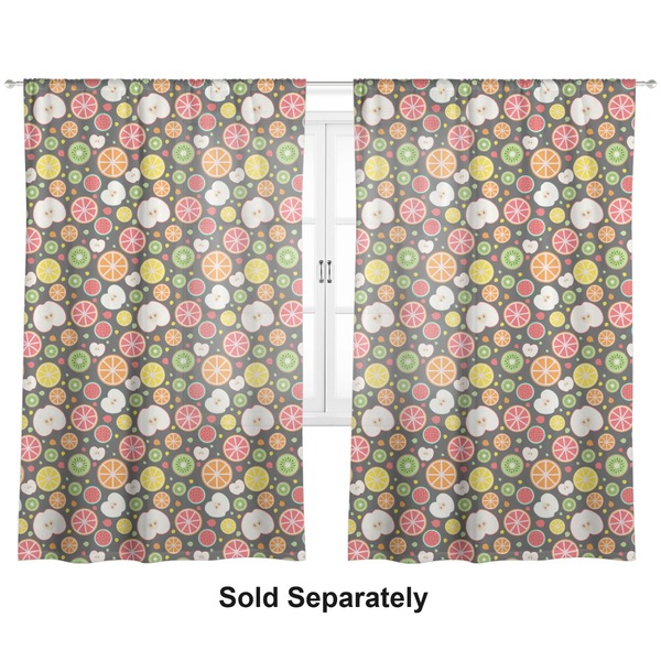 Apples & Oranges Sheer Curtains