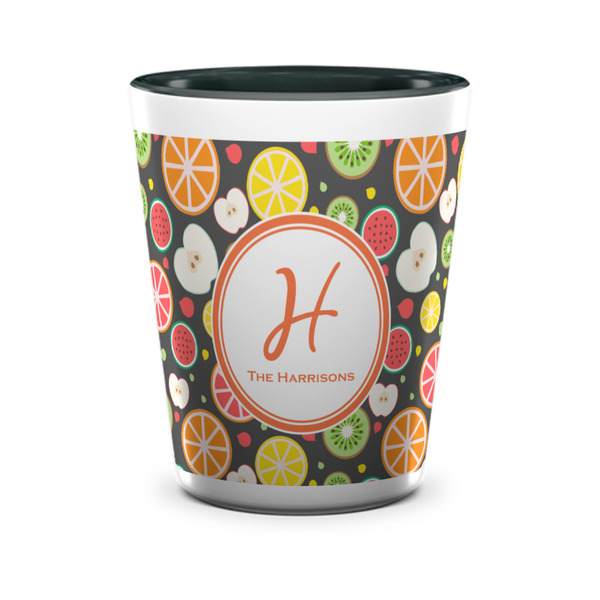 Apples & Oranges Shot Glass - Two Tone - FRONT