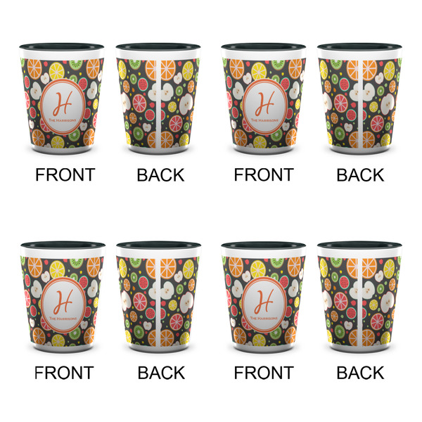 Apples & Oranges Shot Glassess - Two Tone - Set of 4 - APPROVAL