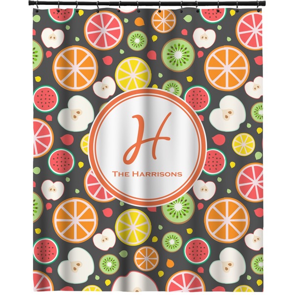 Custom Apples & Oranges Extra Long Shower Curtain - 70"x84" (Personalized)