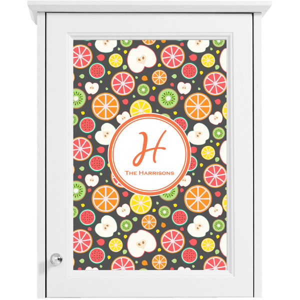 Apples & Oranges Single White Cabinet Decal