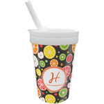 Apples & Oranges Sippy Cup with Straw (Personalized)