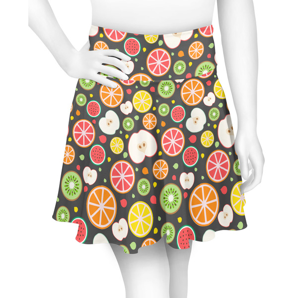 Custom Apples & Oranges Skater Skirt