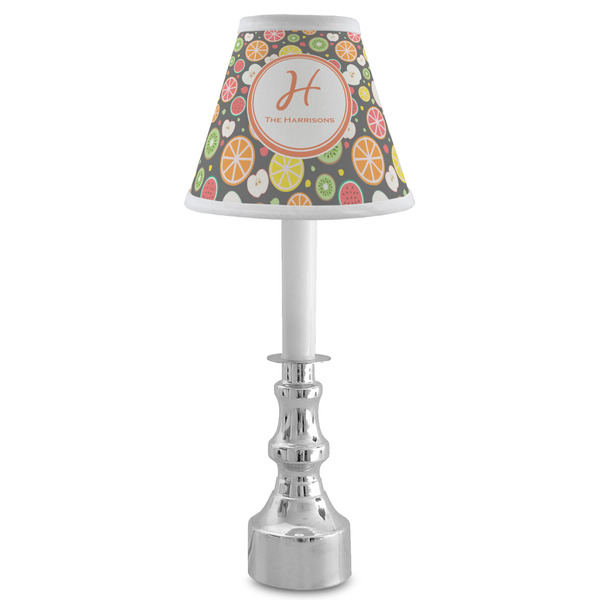 Apples & Oranges Small Chandelier Lamp - LIFESTYLE (on candle stick)