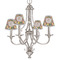 Apples & Oranges Small Chandelier Shade - LIFESTYLE (on chandelier)
