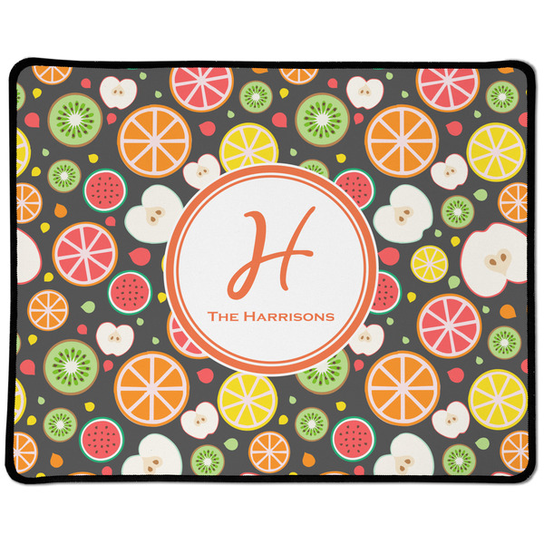 Custom Apples & Oranges Large Gaming Mouse Pad - 12.5" x 10" (Personalized)