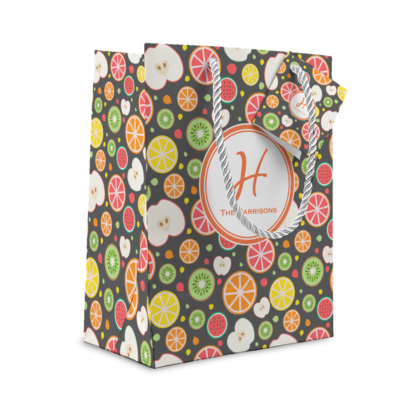 Custom Apples & Oranges Small Gift Bag (Personalized)
