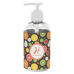 Apples & Oranges Plastic Soap / Lotion Dispenser (8 oz - Small - White) (Personalized)