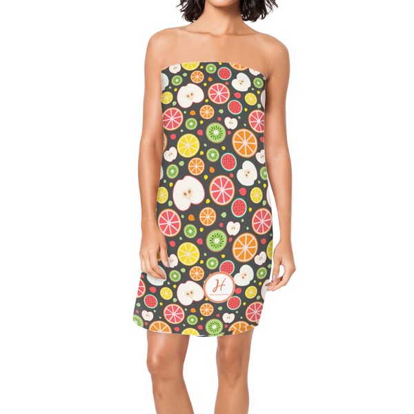 Custom Apples & Oranges Spa / Bath Wrap (Personalized)