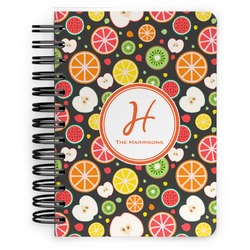 Apples & Oranges Spiral Notebook - 5x7 w/ Name and Initial