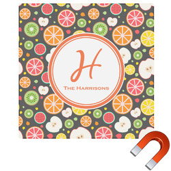 Apples & Oranges Square Car Magnet - 10" (Personalized)