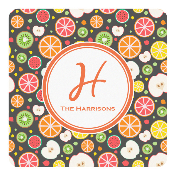 Custom Apples & Oranges Square Decal - Small (Personalized)
