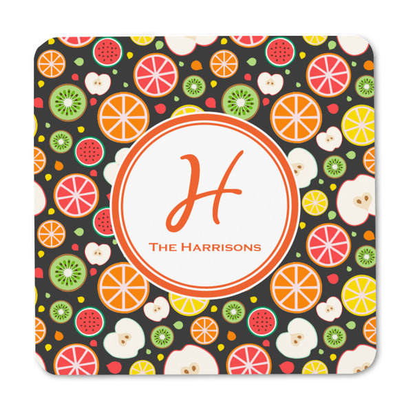 Apples & Oranges Square Fridge Magnet - FRONT