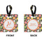 Apples & Oranges Square Luggage Tag (Front + Back)
