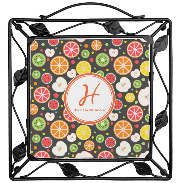 Custom Apples & Oranges Square Trivet (Personalized)