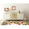 Apples & Oranges Square Wall Decal Wooden Desk
