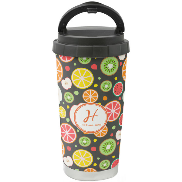 Custom Apples & Oranges Stainless Steel Coffee Tumbler (Personalized)