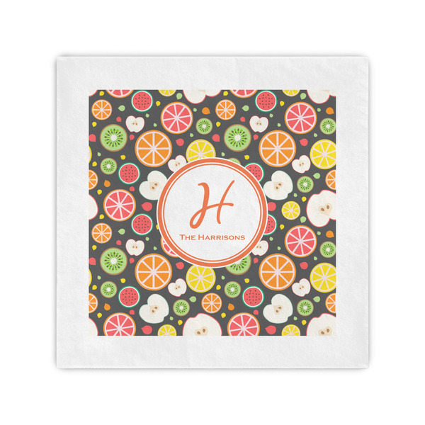 Custom Apples & Oranges Standard Cocktail Napkins (Personalized)