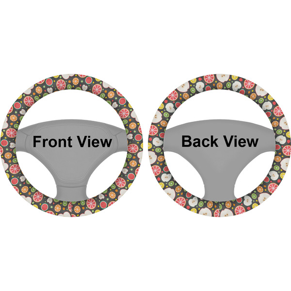 Apples & Oranges Steering Wheel Cover- Front and Back