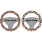 Apples & Oranges Steering Wheel Cover- Front and Back