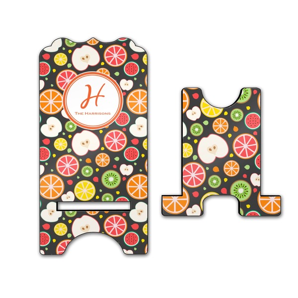 Apples & Oranges Stylized Phone Stand - Front & Back - Large