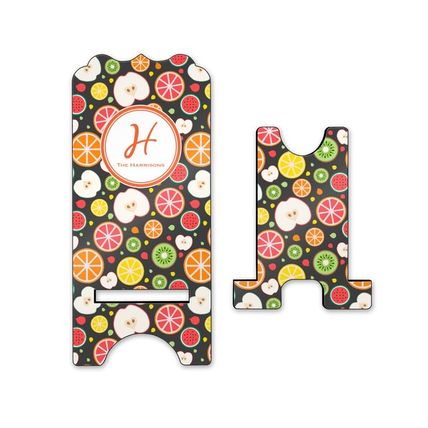 Apples & Oranges Stylized Phone Stand - Front & Back - Small