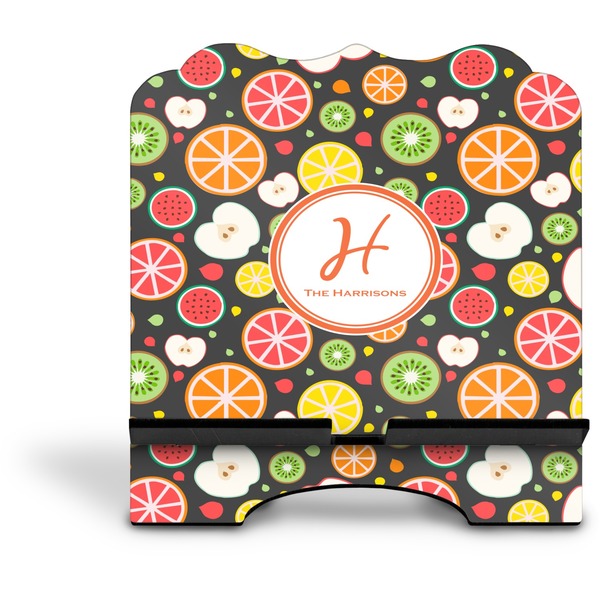 Apples & Oranges Stylized Tablet Stand - Front without iPad