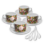 Apples & Oranges Tea Cup - Set of 4 (Personalized)