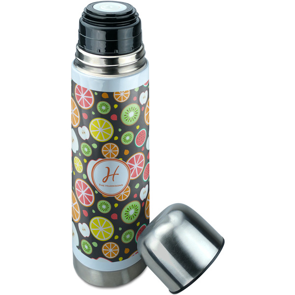 Apples & Oranges Thermos - Lid Off