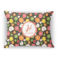 Apples & Oranges Rectangular Throw Pillow Case - 12"x18" (Personalized)