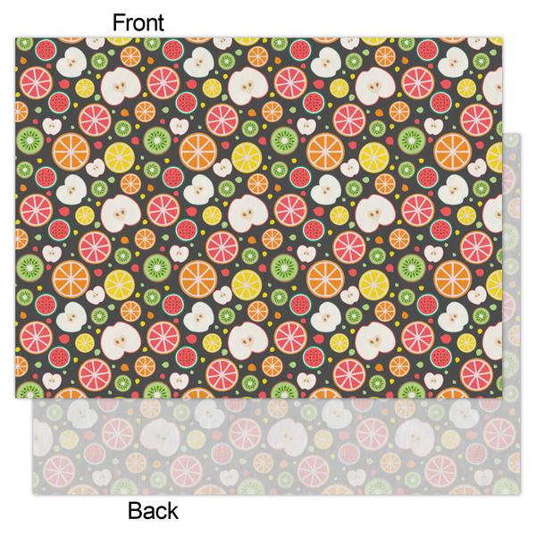 Apples & Oranges Tissue Paper - Lightweight - Large - Front & Back