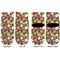 Apples & Oranges Toddler Ankle Socks - Double Pair - Front and Back - Apvl